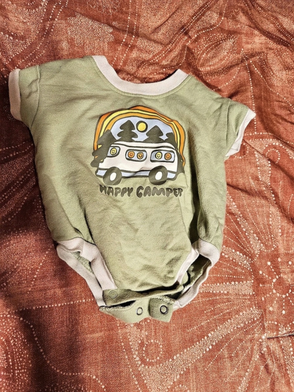 Cat & Jack Graphic Baby Bodysuit in Green Onesie